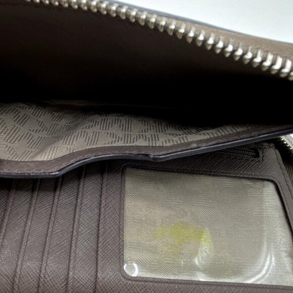 Michael Kors Dark Gray Zip Around Wallet - Picture 8 of 10